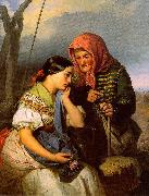  Alajos Gyorgyi  Giergl Consolation A oil painting reproduction